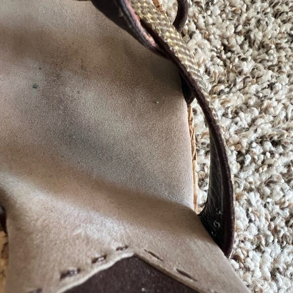 Prada Snake print strappy sandals cork wedge size 38.5 Chic Mob Wife - Picture 12 of 15